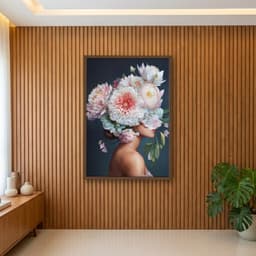 Quadro Decorativo Flor No Rosto